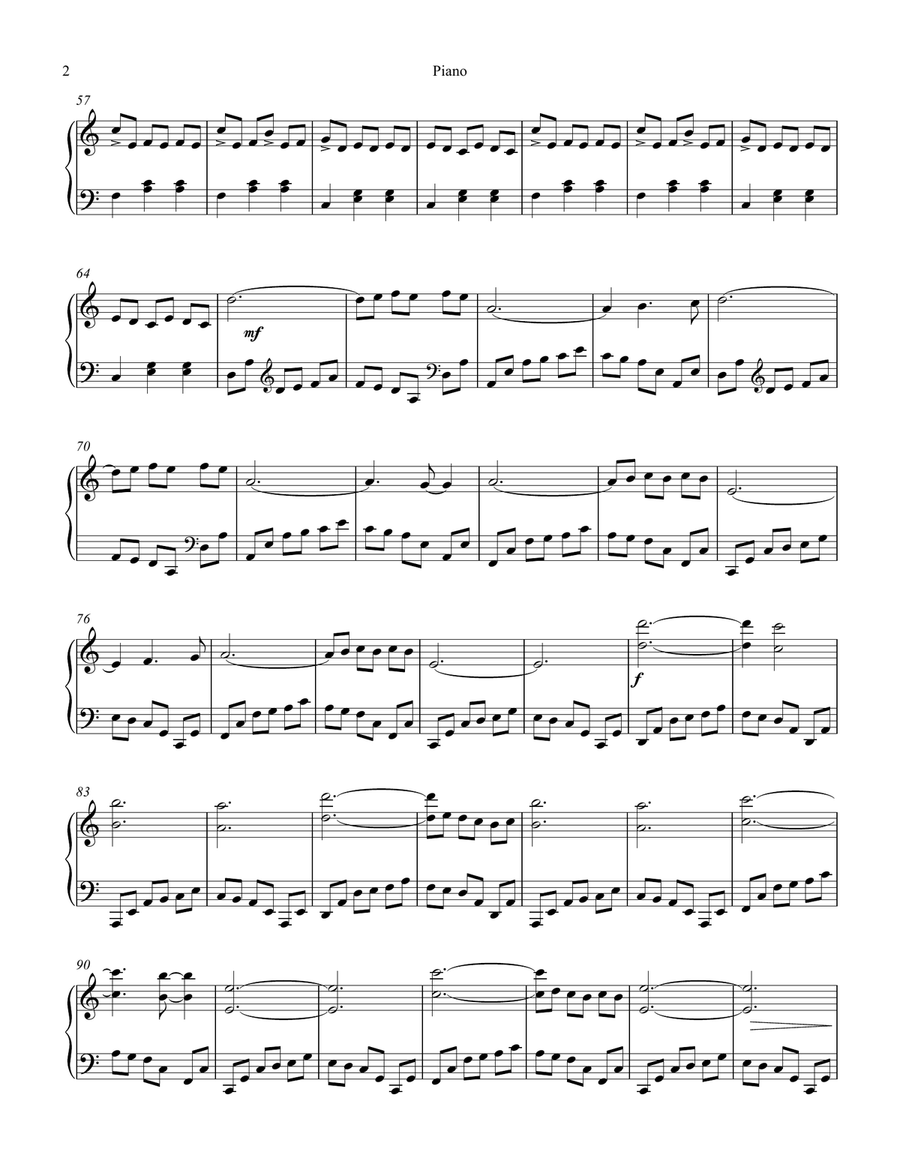 La Valse D'amelie Piano Solo scores gallery preview page 2