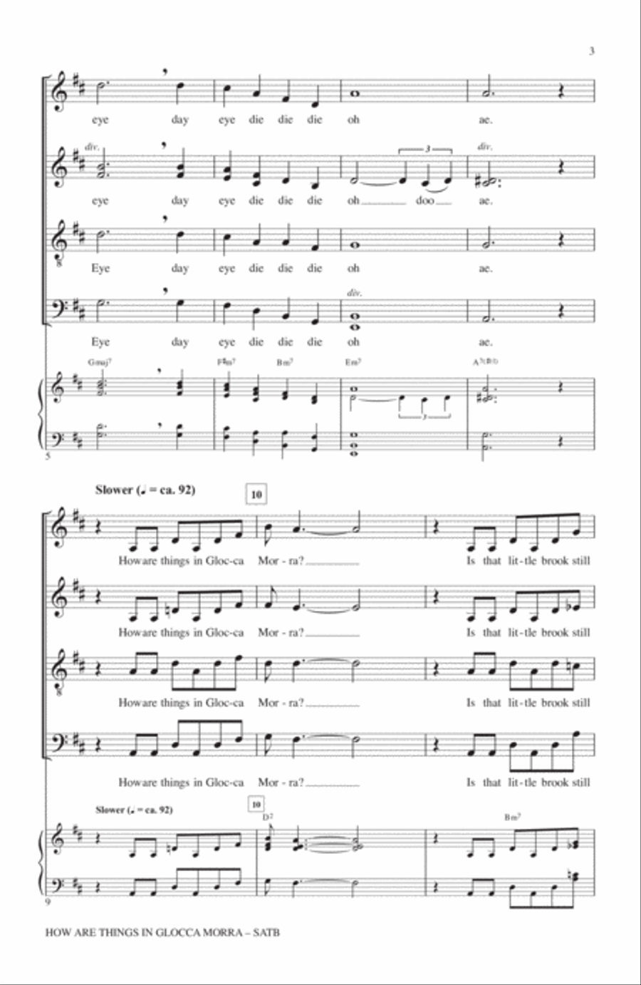 How Are Things In Glocca Morra 4-Part scores gallery preview page 2