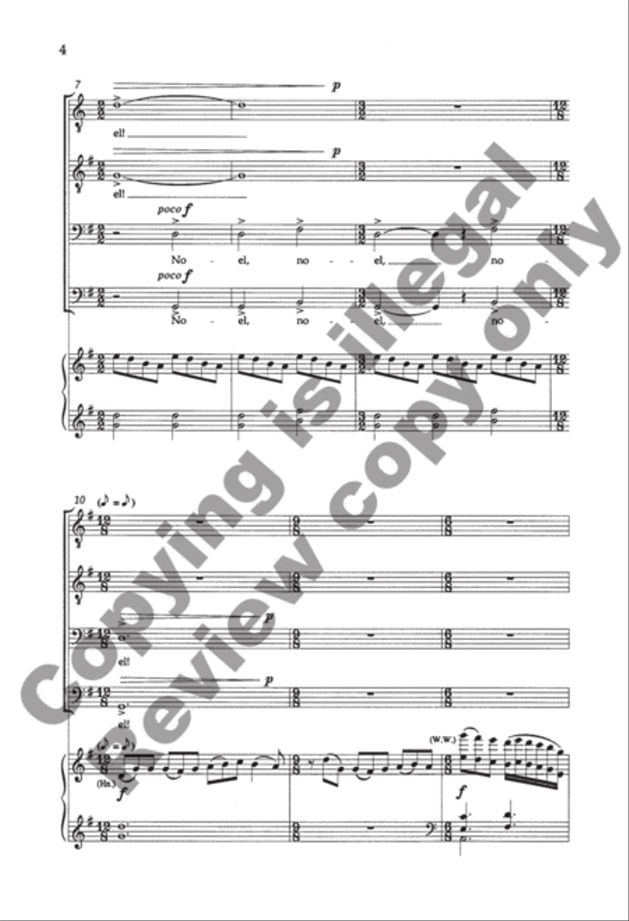 A Christmas Garland TTBB scores gallery preview page 4
