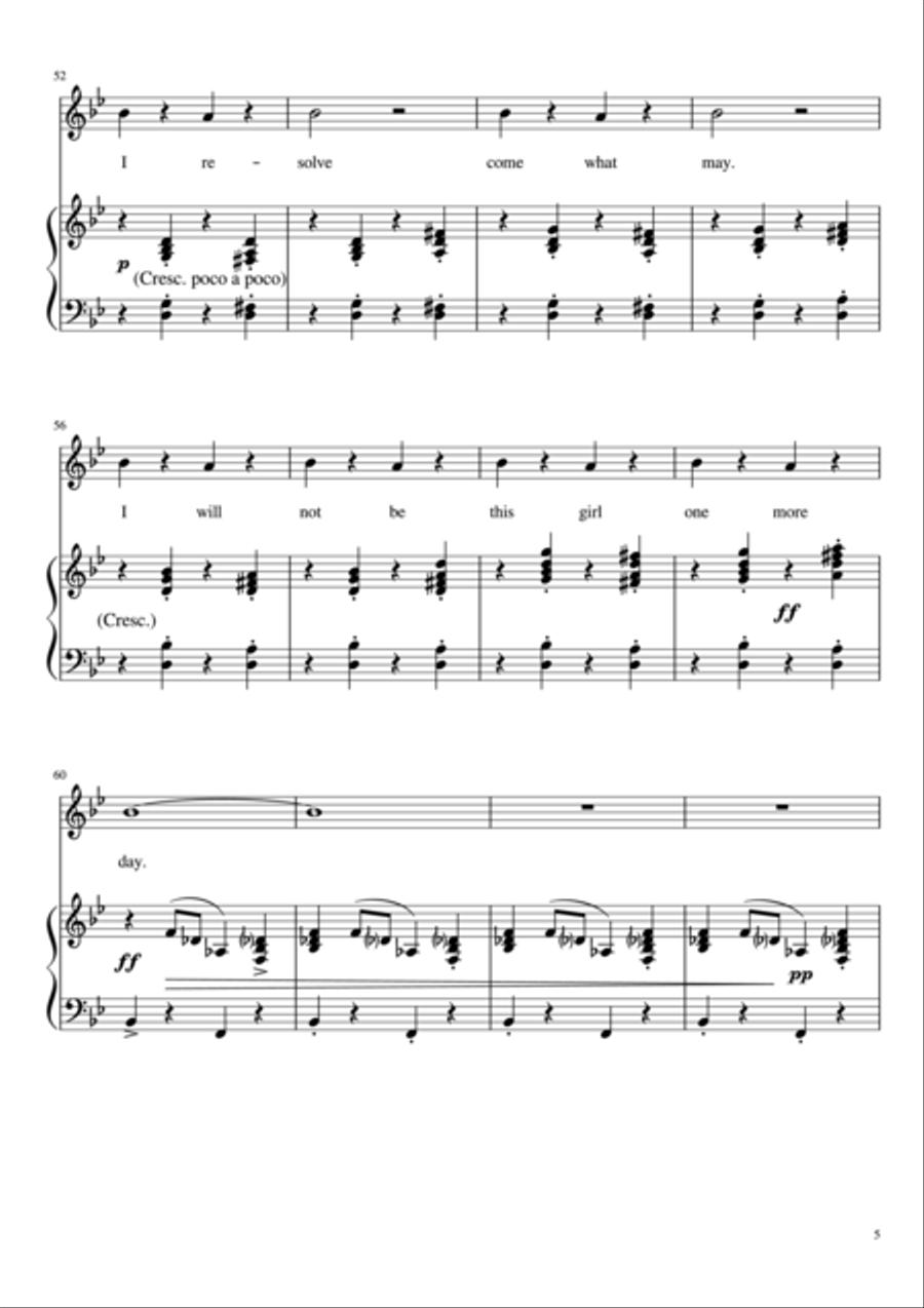 I Resolve Piano, Vocal, Guitar scores gallery preview page 5