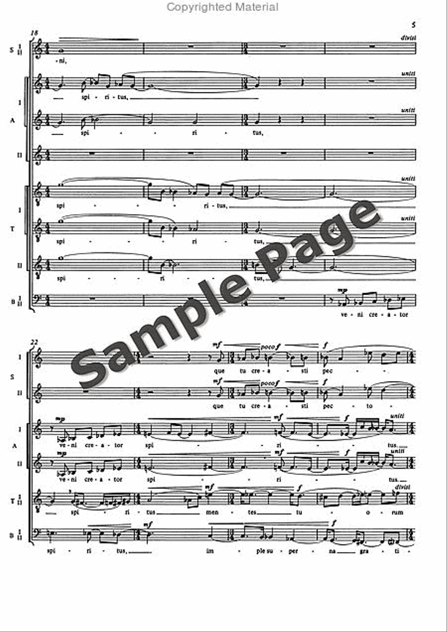 Veni Creator Veni Creator Mixed Choir scores gallery preview page 6