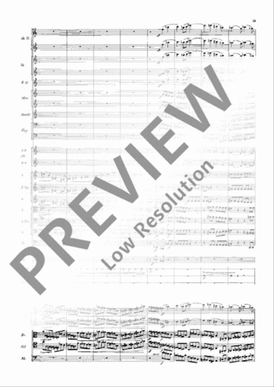Symphony in E flat Major Orchestra scores gallery preview page 18