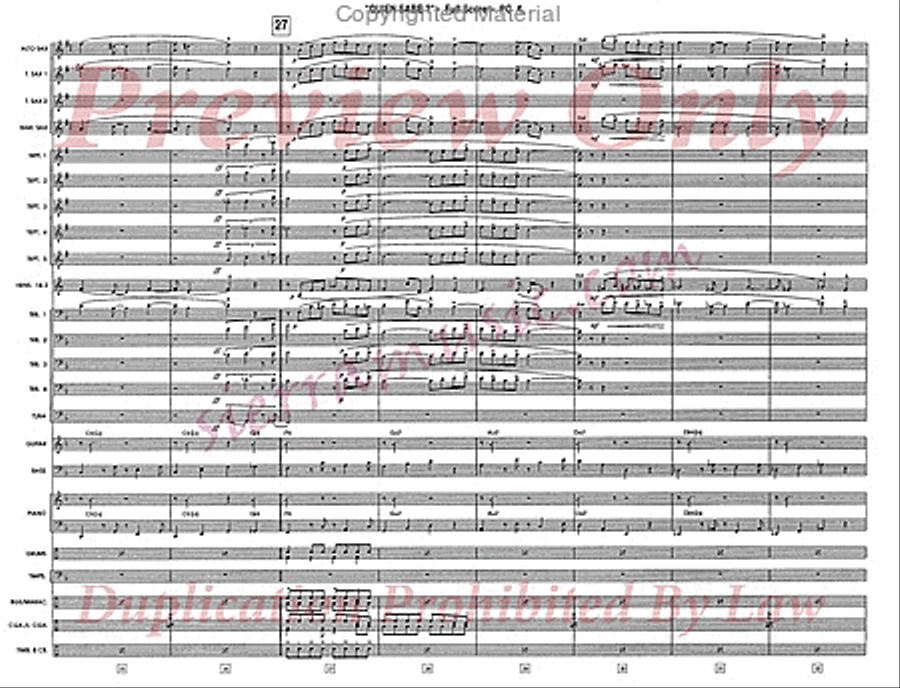 Quien Sabe? (Who Knows?) Jazz Ensemble scores gallery preview page 5