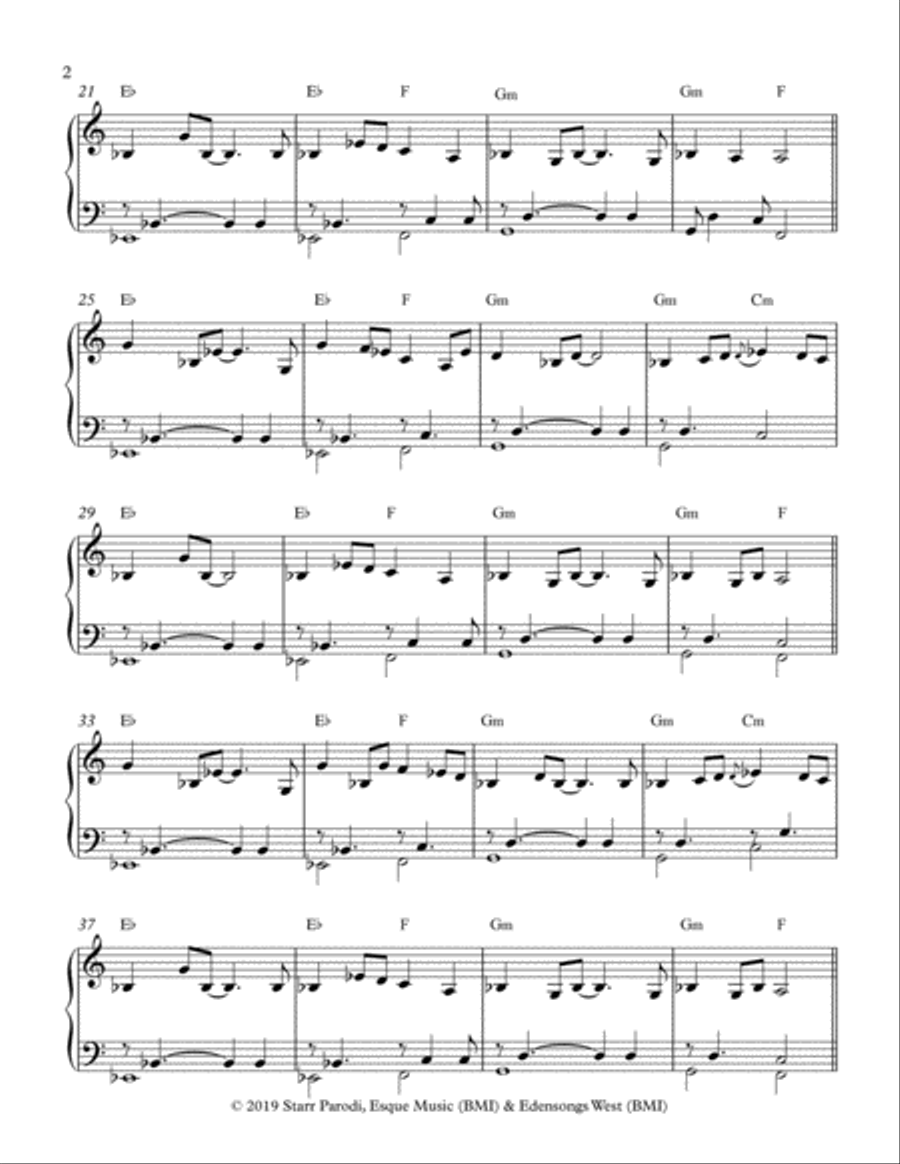 I Sama Bili (in this very moment) Piano Solo scores gallery preview page 3