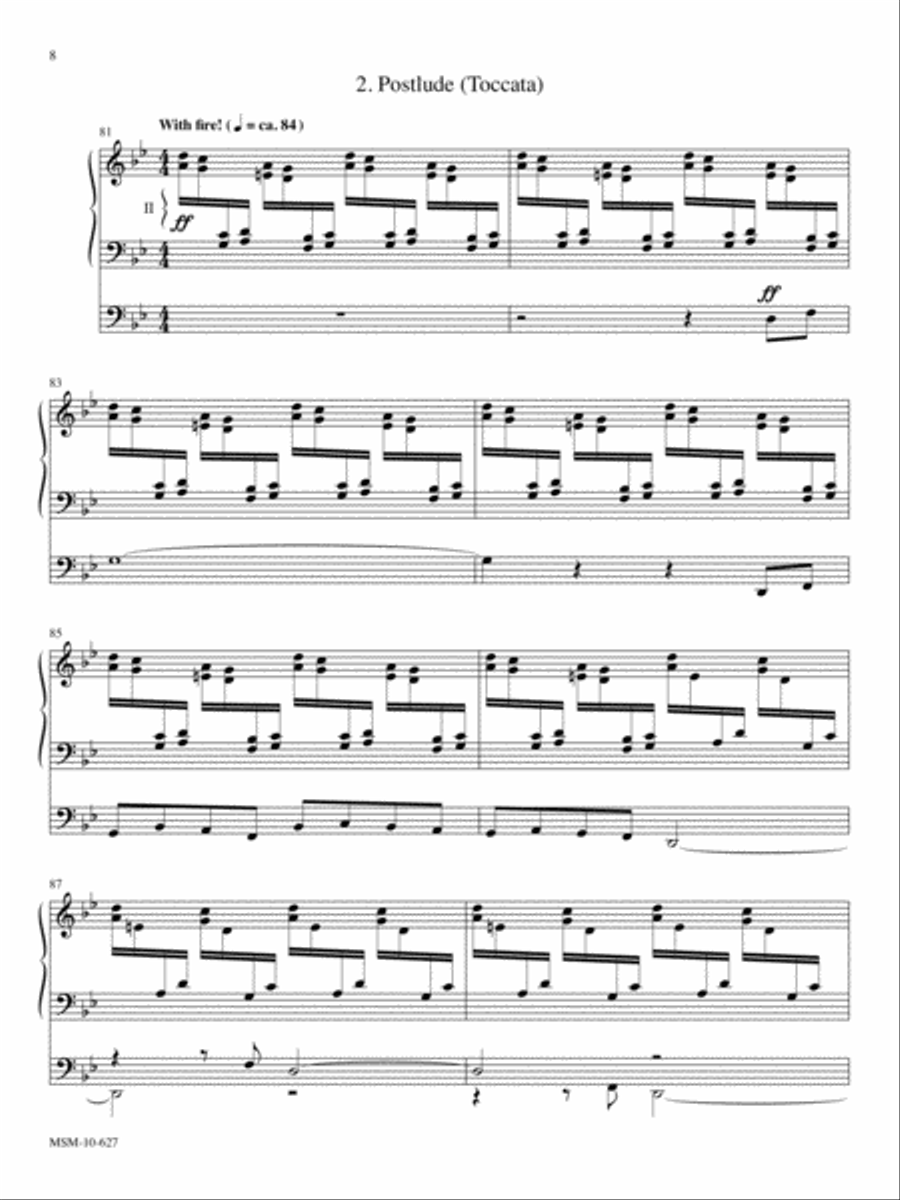 Prelude and Postlude on THAXTED Organ scores gallery preview page 6