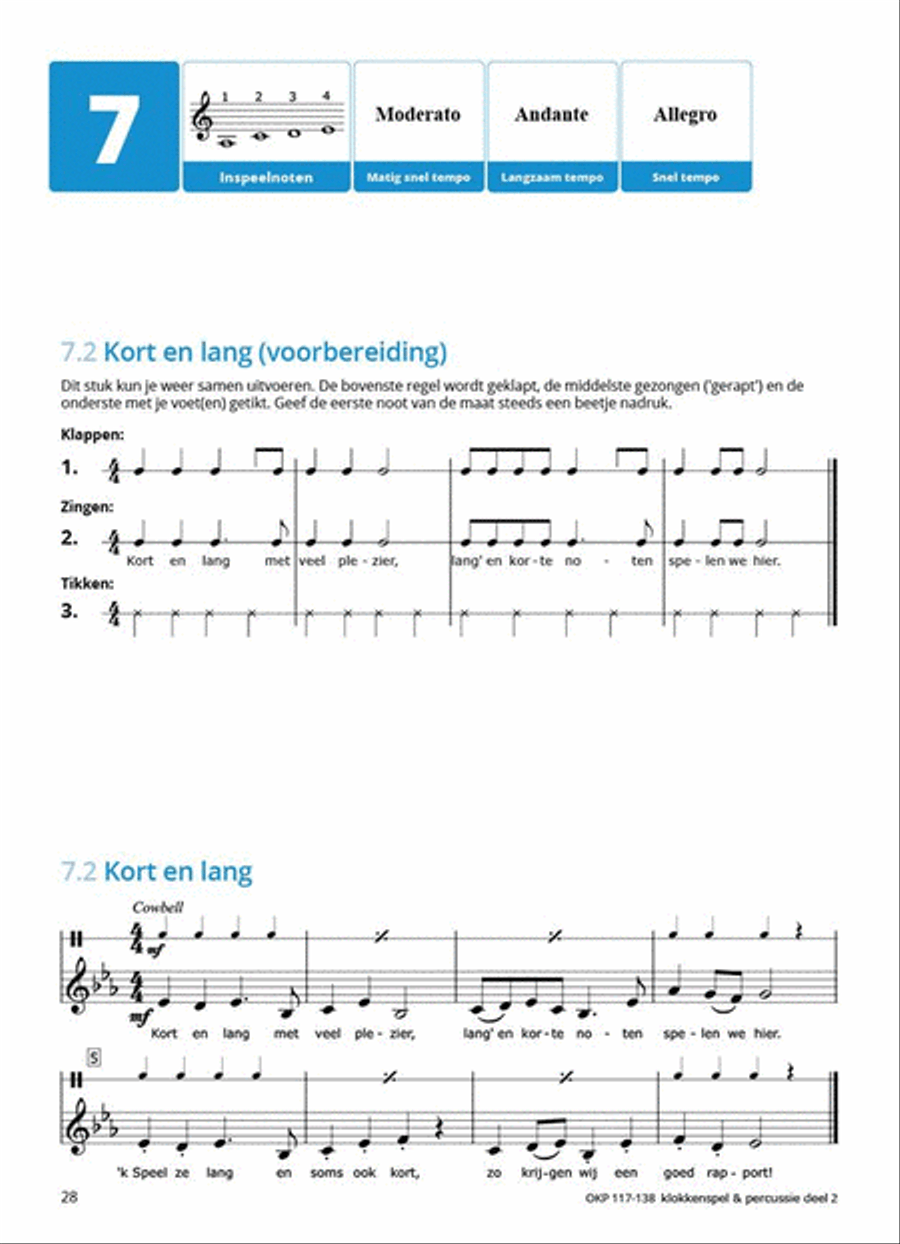 Samen Leren Samenspelen Vlaams Deel 2 Percussion scores gallery preview page 6