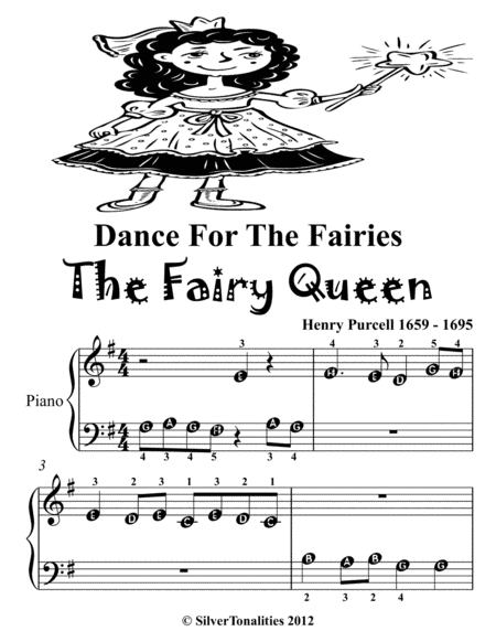 Dance for the Fairies the Fairy Queen Beginner Piano Sheet Music 2nd Edition