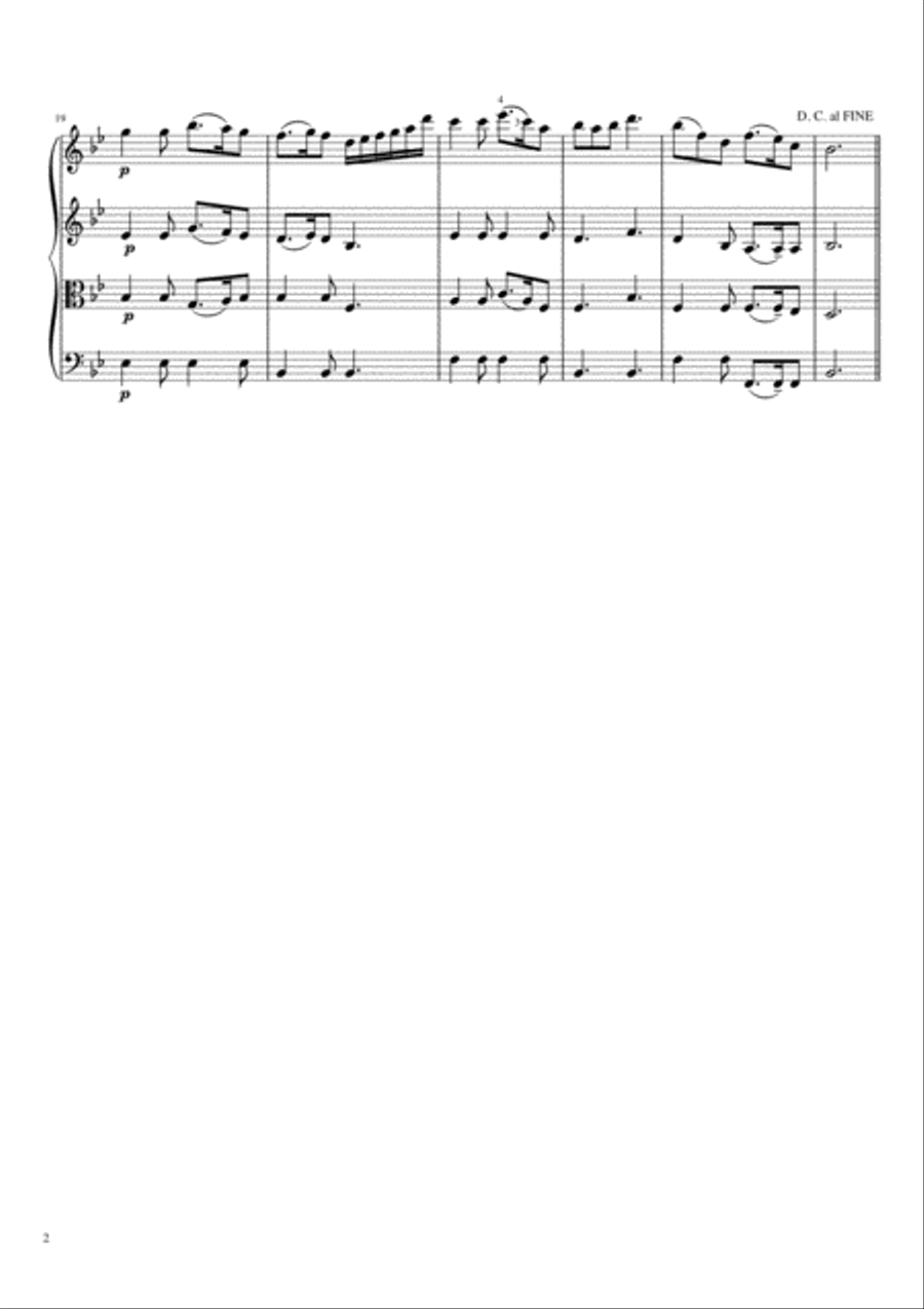 Silent Night String Quartet scores gallery preview page 3