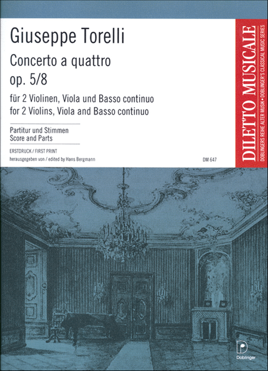Concerto a quattro g-moll op. 5/8, G 124 Basso Continuo scores gallery preview page 1