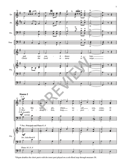 Concertato on Westminster Abbey - Full Score and parts