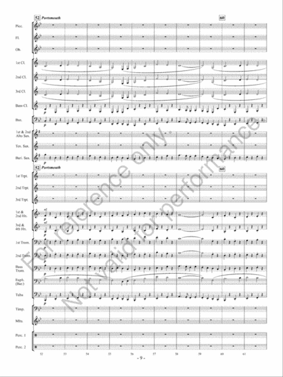 Yorkshire Folk Song Suite Concert Band scores gallery preview page 10