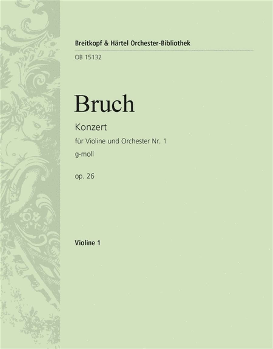 Violin Concerto No. 1 in G minor Op. 26 Orchestra scores gallery preview page 1