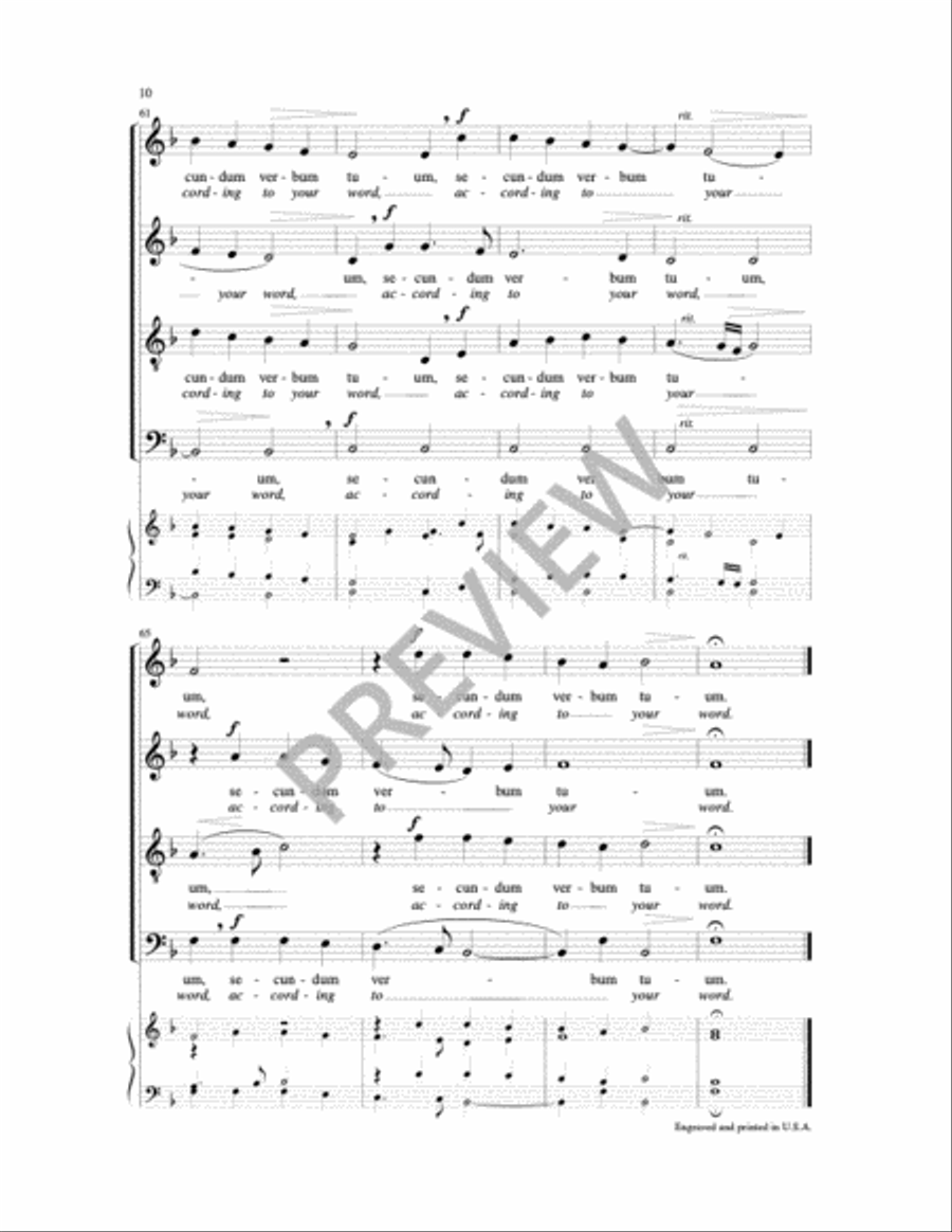 Dixit Maria ad Angelum Dixit Maria ad Angelum 4-Part scores gallery preview page 10