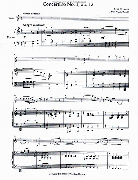 Concertino No. 1 in A Minor, op. 12