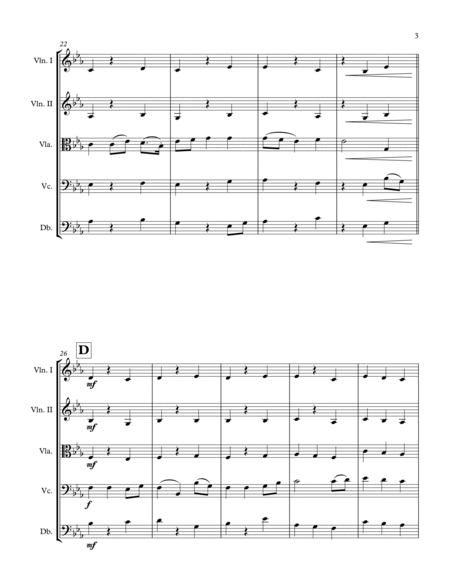 Chorale from "Jupiter" - String Quintet image number null