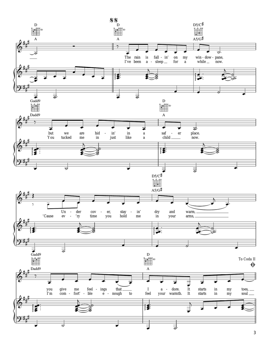 Bubbly Piano, Vocal, Guitar scores gallery preview page 3
