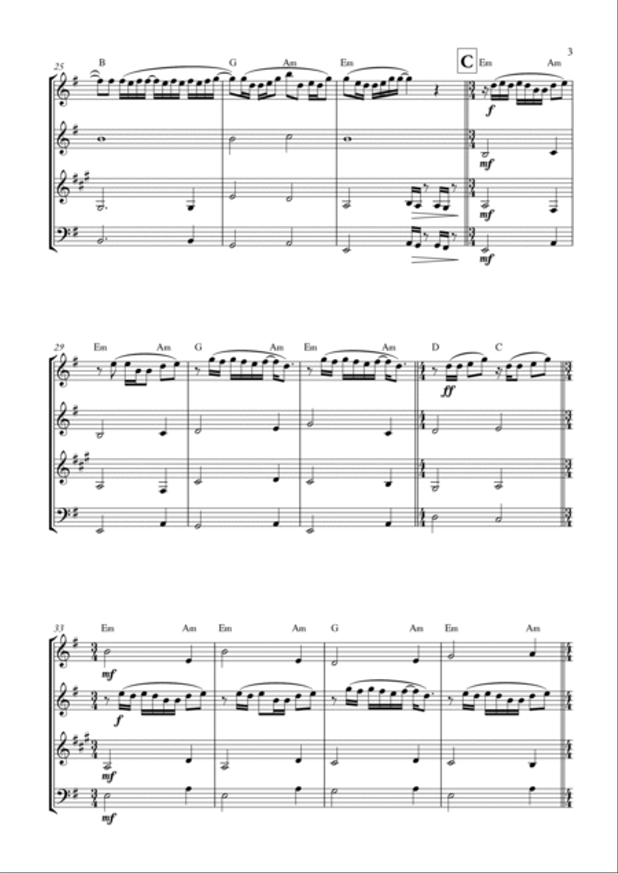 Take Me To Church Take Me To Church Woodwind Quartet scores gallery preview page 3