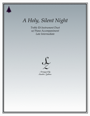 A Holy, Silent Night (treble Eb instrument duet)