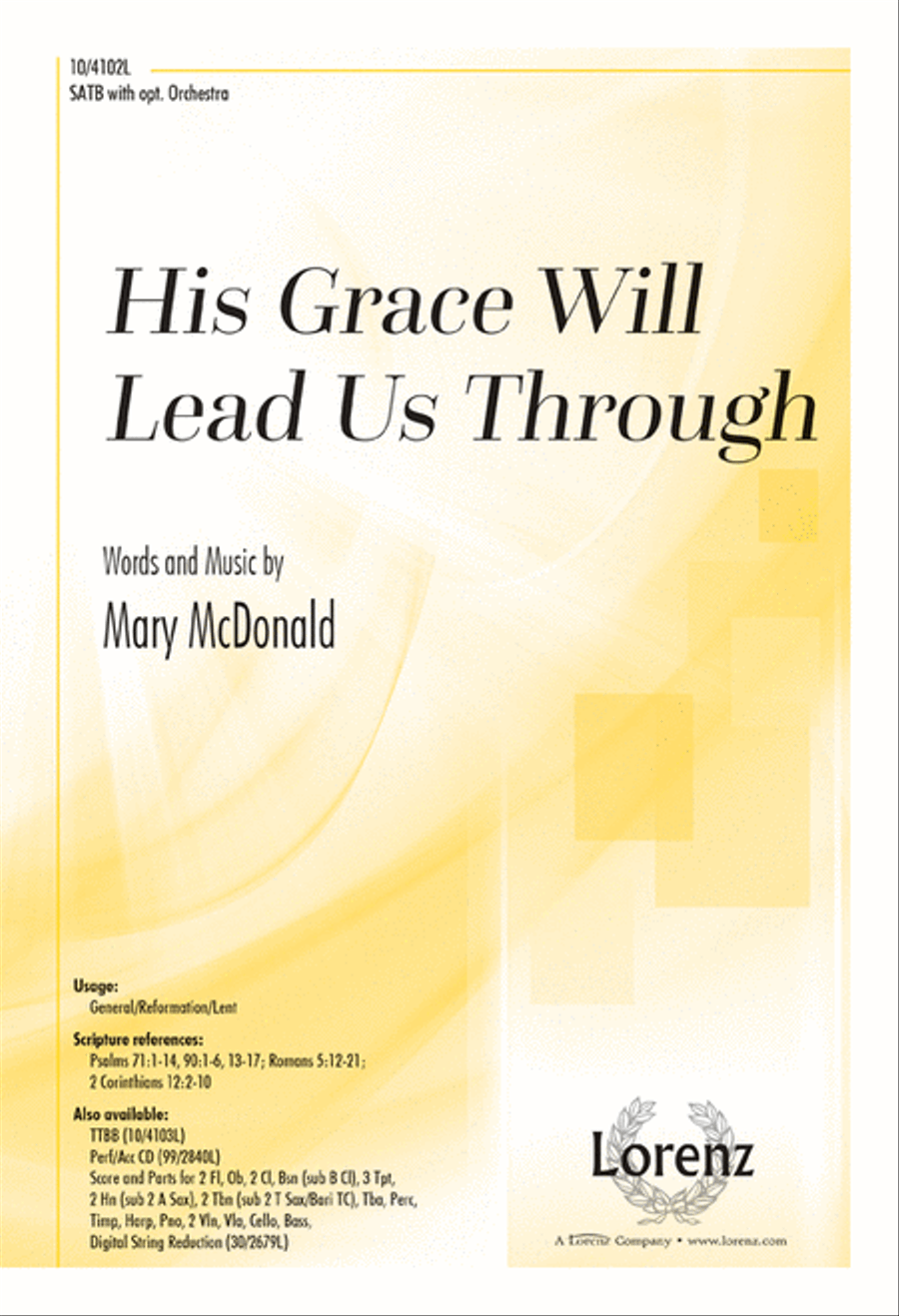His Grace Will Lead Us Through 4-Part scores gallery preview page 1