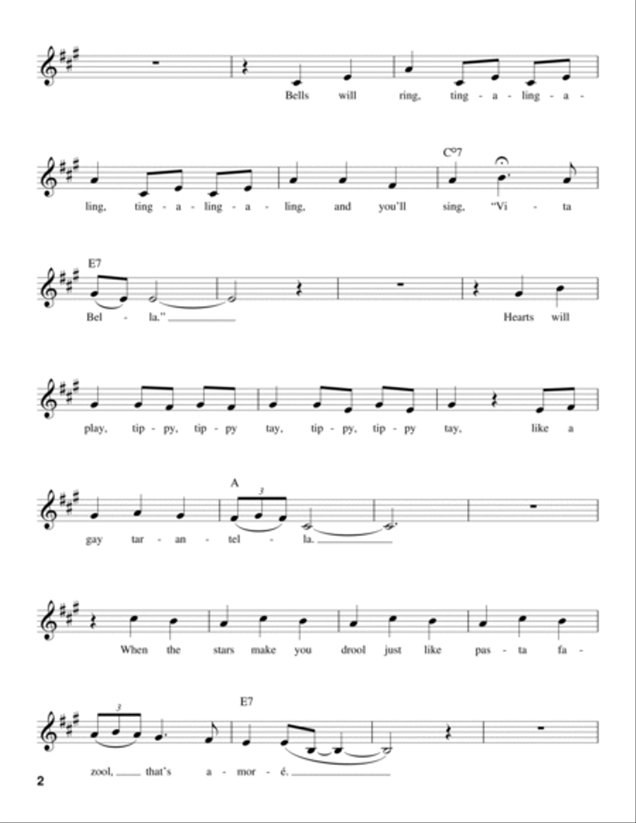 That's Amore (That's Love) Voice scores gallery preview page 2