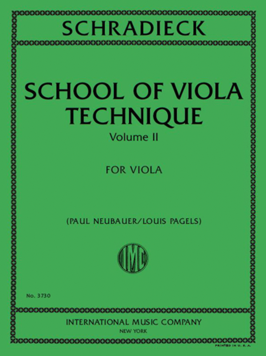 School Of Viola Technique, Volume II Viola scores gallery preview page 1