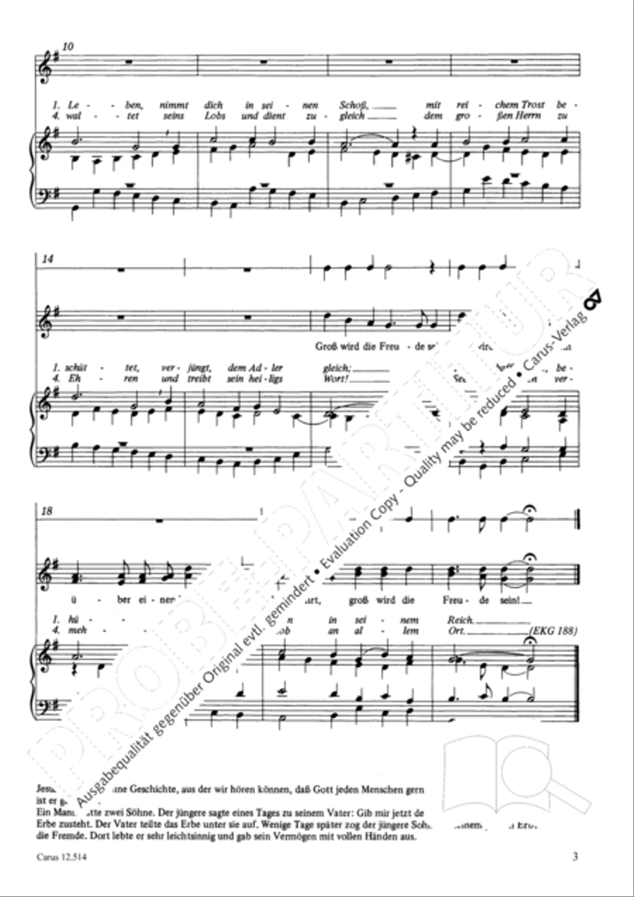 Der Sohn, der wieder heimkehrte 2-Part scores gallery preview page 4