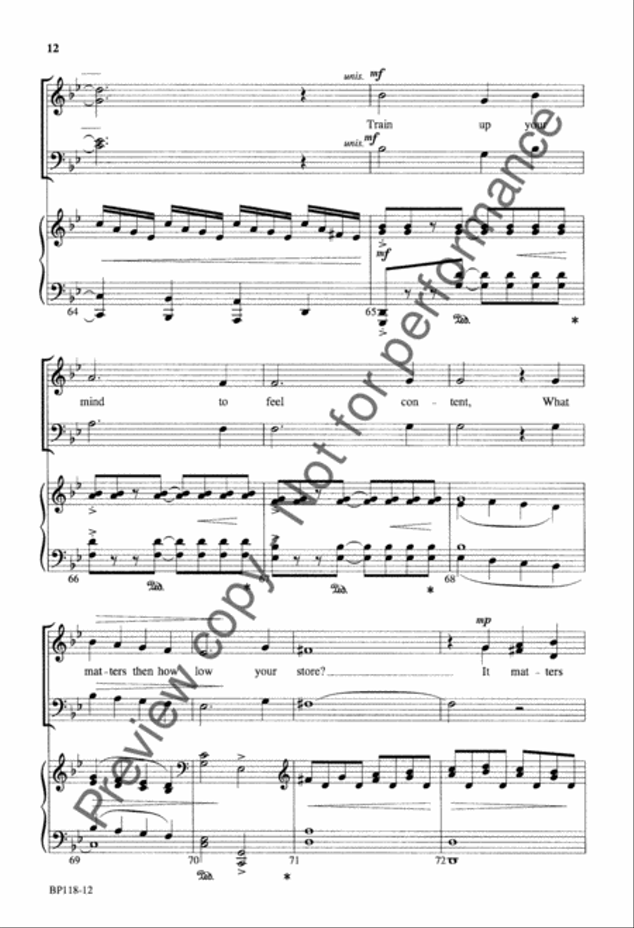 Sing Out, My Soul (SATB) 4-Part scores gallery preview page 13