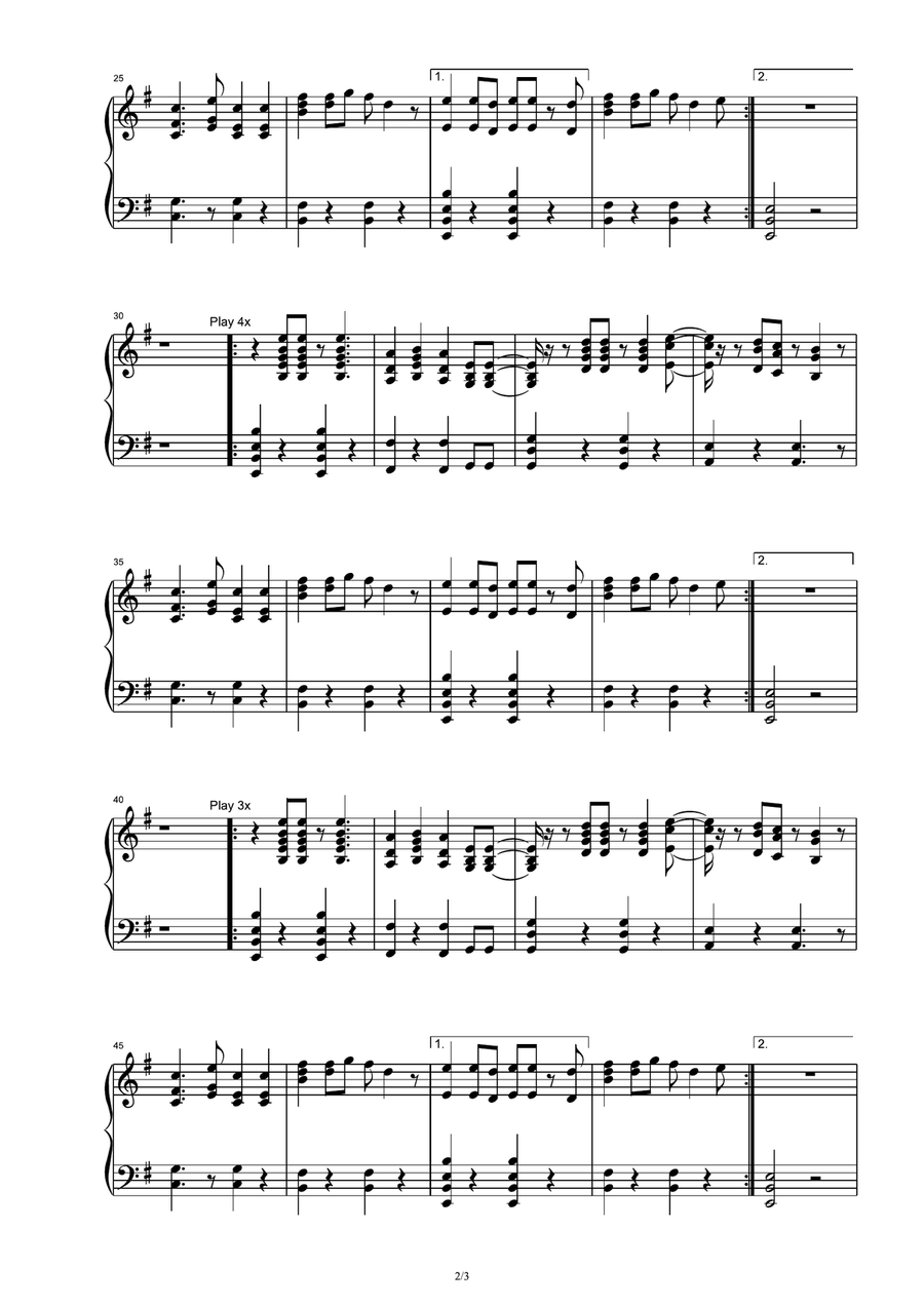 Homecoming by Kanye West Piano Solo - Digital Sheet Music page 2