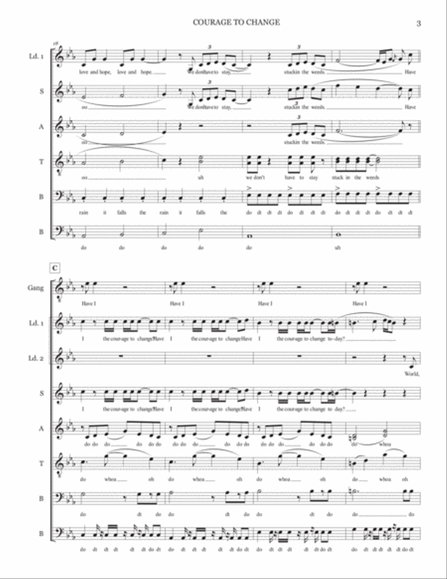 Courage 4-Part scores gallery preview page 4