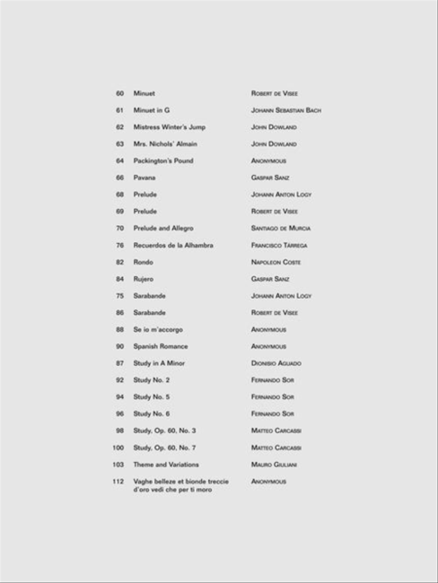 A Treasury of Classical Guitar Repertoire Acoustic Guitar scores gallery preview page 4
