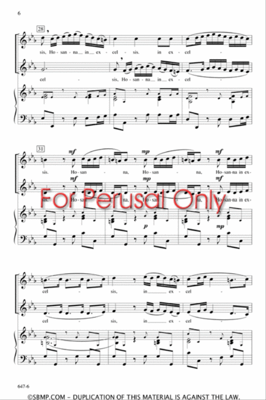 Sanctus - SA Octavo Sanctus - SA Octavo SA scores gallery preview page 5