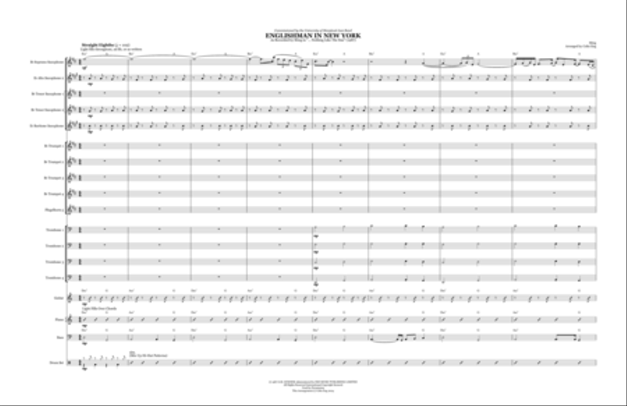 Englishman In New York Jazz Ensemble scores gallery preview page 2