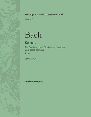 Harpsichord Concerto in F major BWV 1057