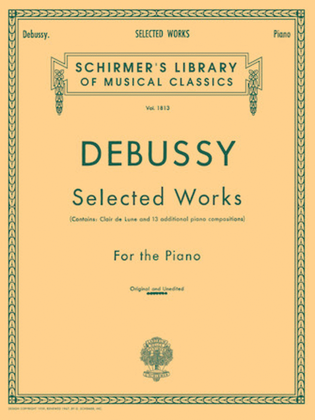 Book cover for Selected Works for Piano