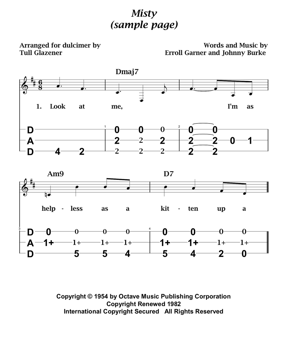 Misty Dulcimer scores gallery preview page 3