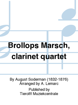 Book cover for Bröllops Marsch, Clarinet Quartet