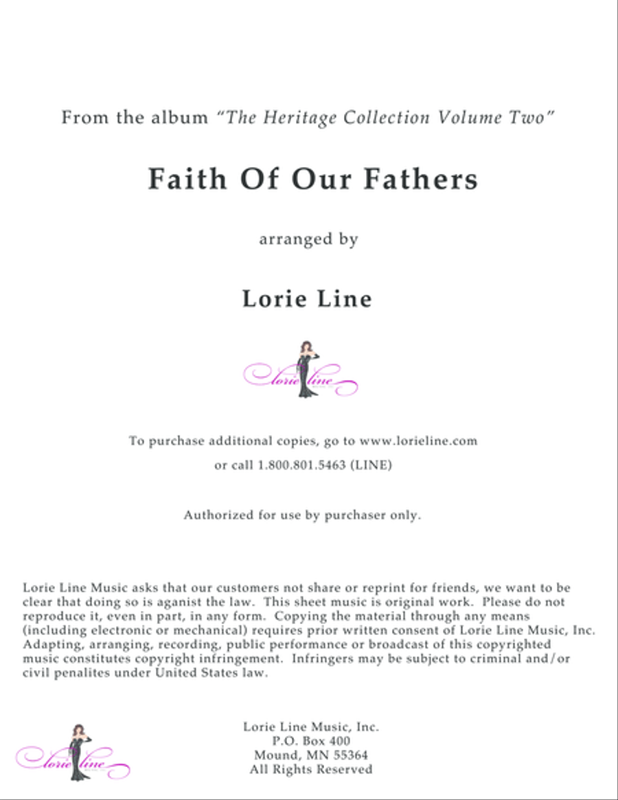 Faith Of Our Fathers Faith Of Our Fathers Piano Solo scores gallery preview page 1