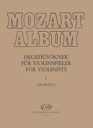 Book cover for Album for Violin - Volume 1: Songs