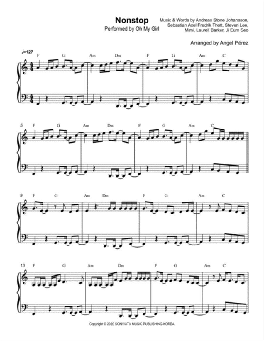Sal Zag Seol Res Eo (nonstop) Voice scores gallery preview page 1