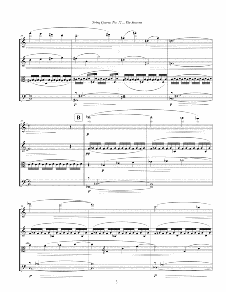 String Quartet No. 12 ... The Seasons (2010) full score image number null