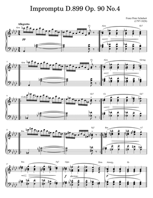 Schubert's Impromtu D.899 Op.90 No.4 in Ab Major: Allegretto