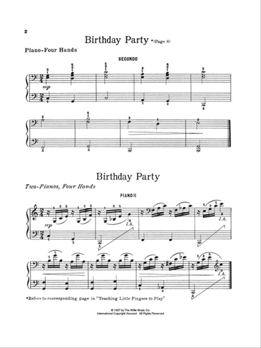 Teaching Little Fingers to Play Ensemble Piano Method scores gallery preview page 2