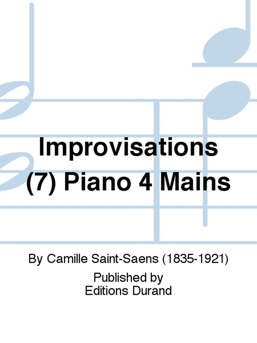 Improvisations (7) Piano 4 Mains