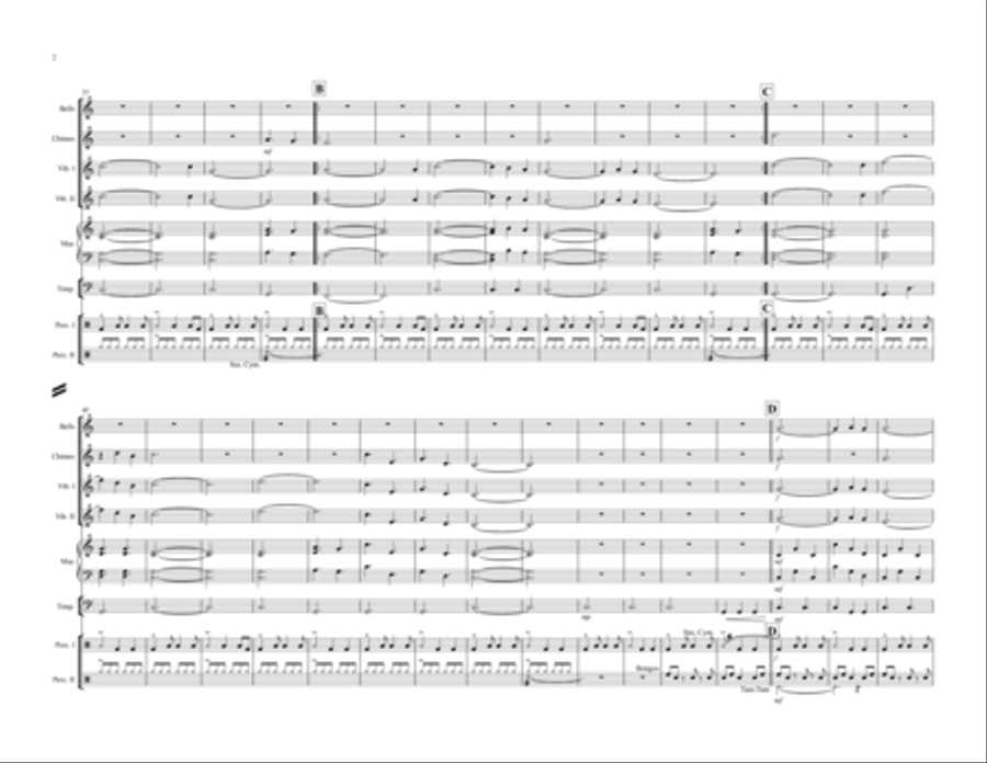 Silent Night Silent Night Percussion Ensemble scores gallery preview page 2