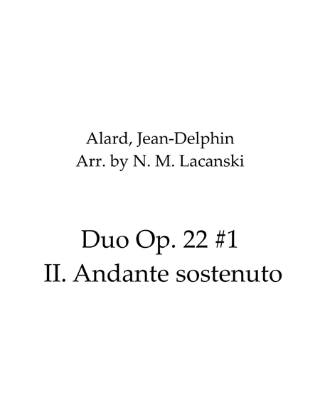 Duo Op. 22 #1 II. Andante sostenuto image number null