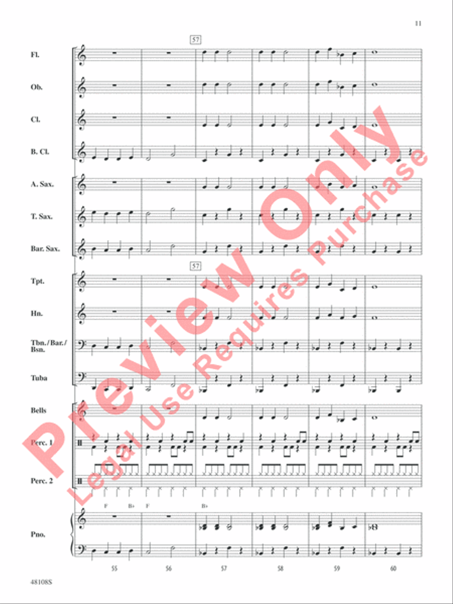 Holiday Rock Concert Band scores gallery preview page 12