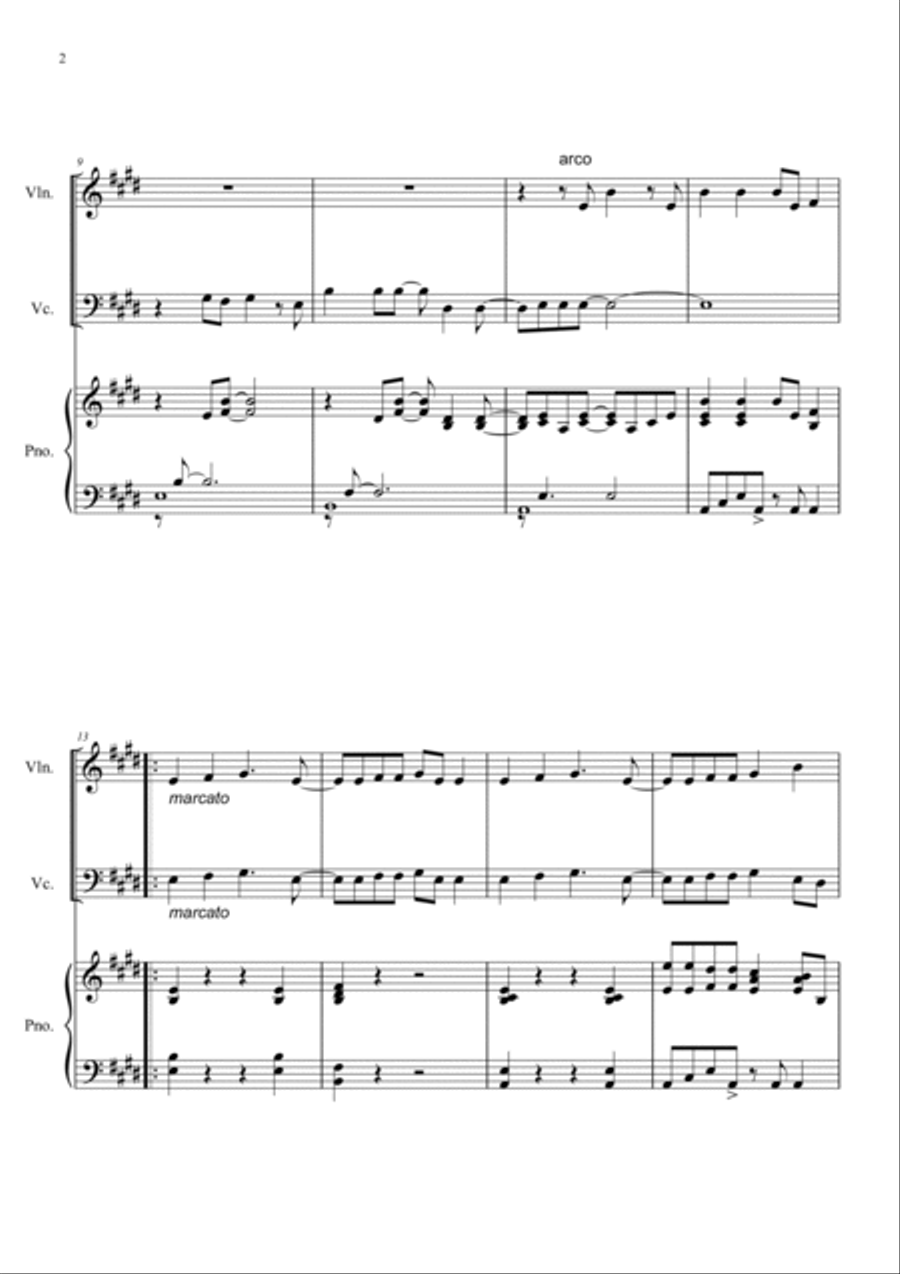Pretty Pretty Piano Trio scores gallery preview page 2