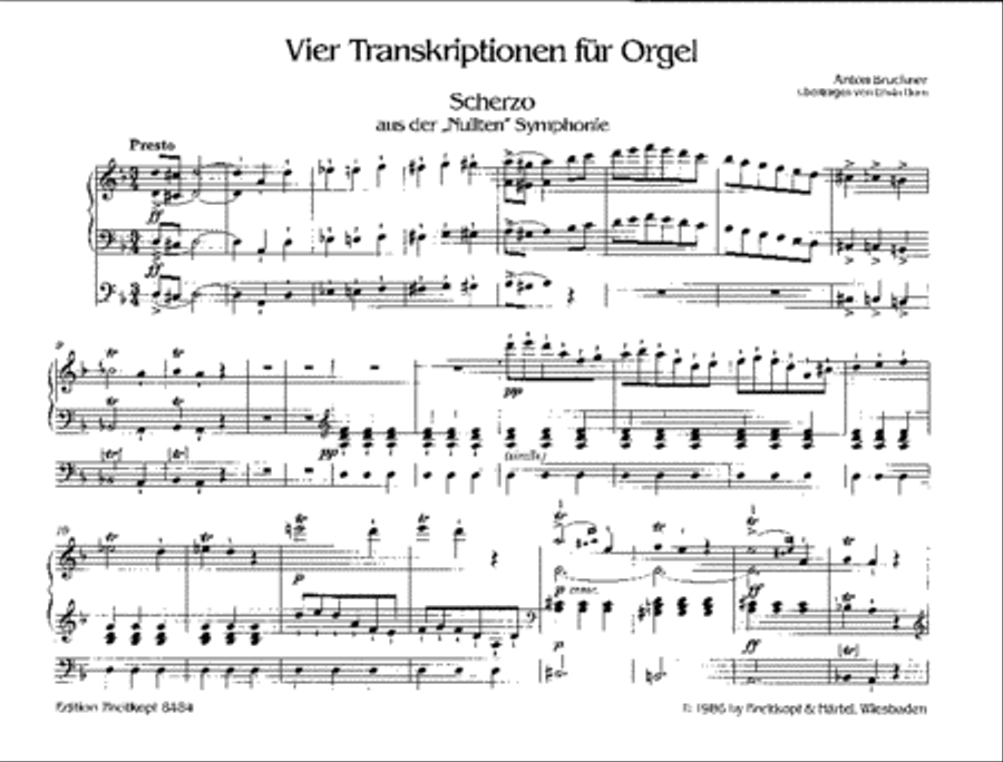 4 Transcriptions for Organ