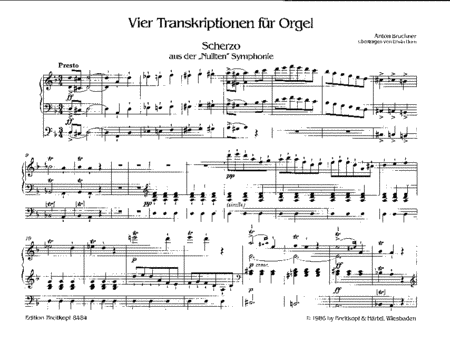 4 Transcriptions for Organ