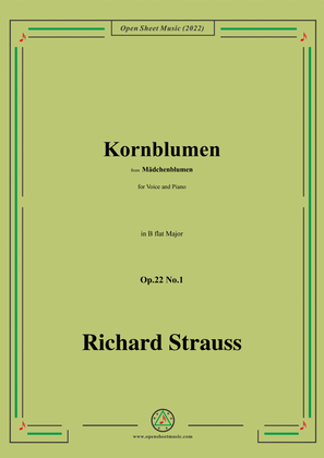 Richard Strauss-Kornblumen,Op.22 No.1,in B flat Major